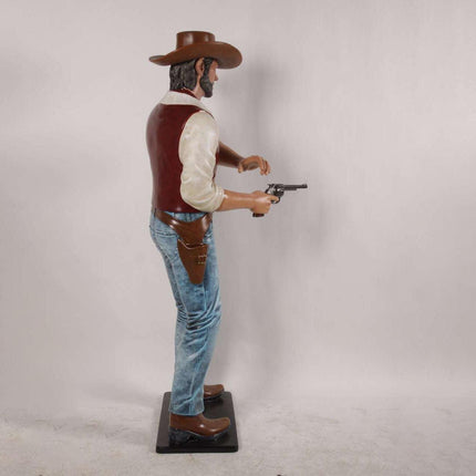 Gunslinger Cowboy Life Size Statue
