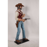 Gunslinger Cowboy Life Size Statue - LM Treasures 
