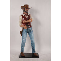 Gunslinger Cowboy Life Size Statue - LM Treasures 