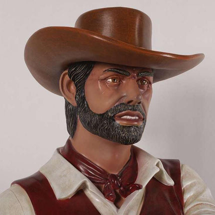 Gunslinger Cowboy Life Size Statue - LM Treasures 