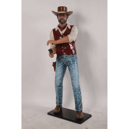 Gunslinger Cowboy Life Size Statue - LM Treasures 