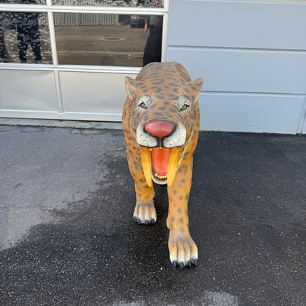 Smilodon Saber Tooth Life Size Statue
