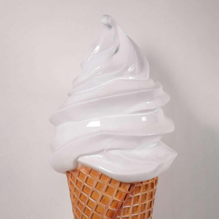 Large Plain Vanilla Soft Serve Ice Cream Statue