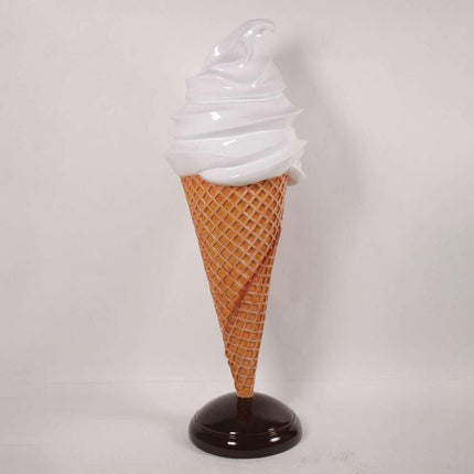 Large Plain Vanilla Soft Serve Ice Cream Statue