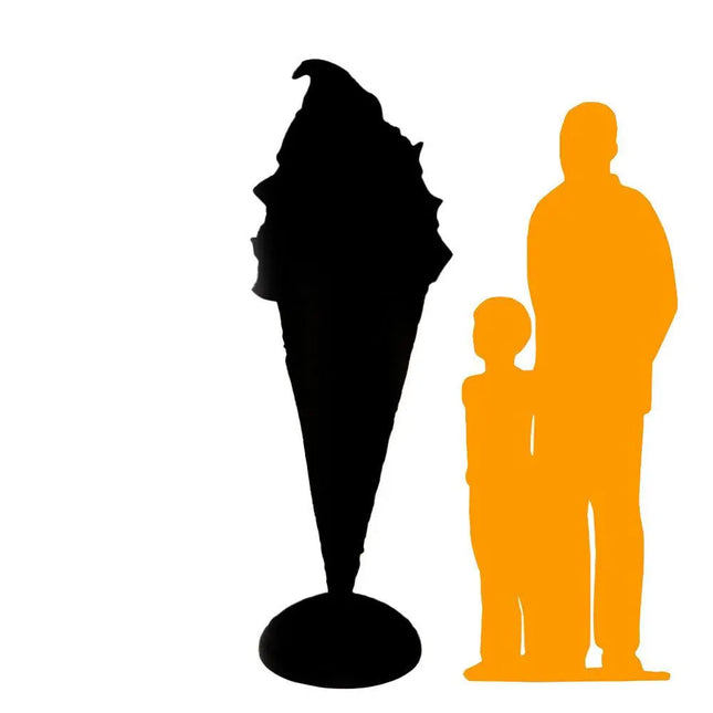 Large Plain Vanilla Soft Serve Ice Cream Statue LM Treasures - H