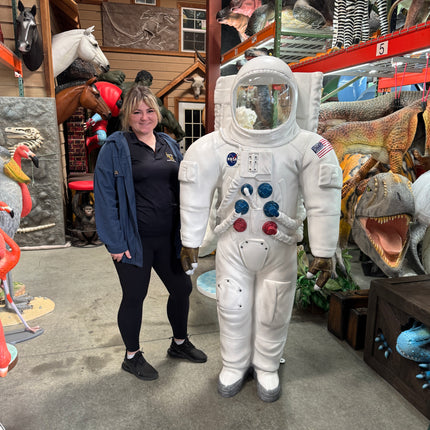 Astronaut Photo Op Life Size Statue