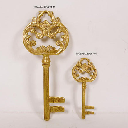 Small Gold Keys Set of 2 Over Sized Statues - LM Treasures 