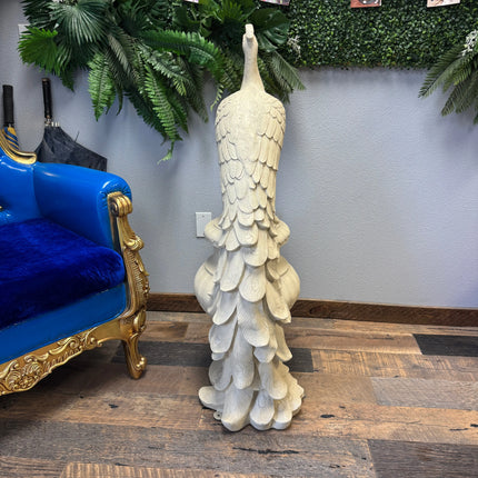 Peacock on Urn Stone Finish Statue LM Treasures - H