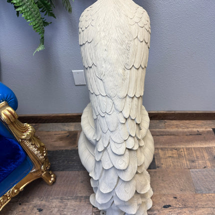 Peacock on Urn Stone Finish Statue LM Treasures - H