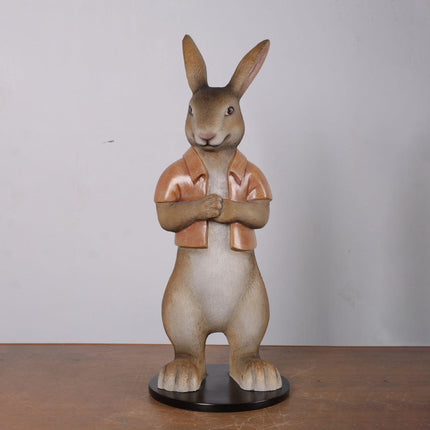 Rob The Bunny Rabbit With Short Jacket Statue - LM Treasures 