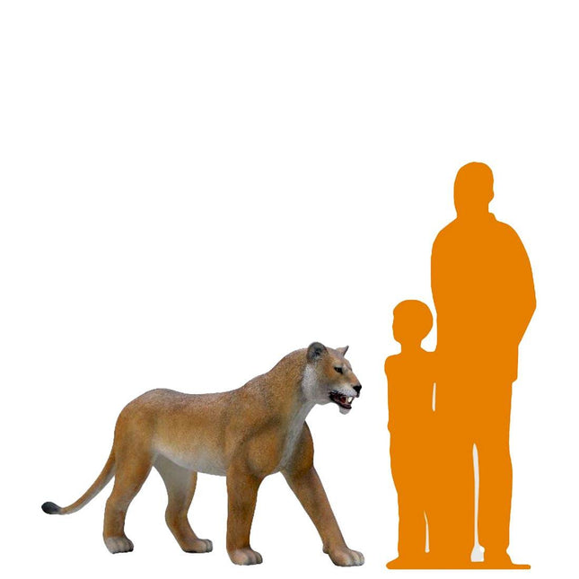 Lioness Walking Life Size Statue - LM Treasures 
