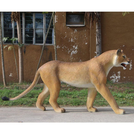 Lioness Walking Life Size Statue - LM Treasures 