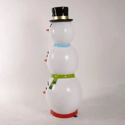 Stacked Snowman Heads Statue LM Treasures - H
