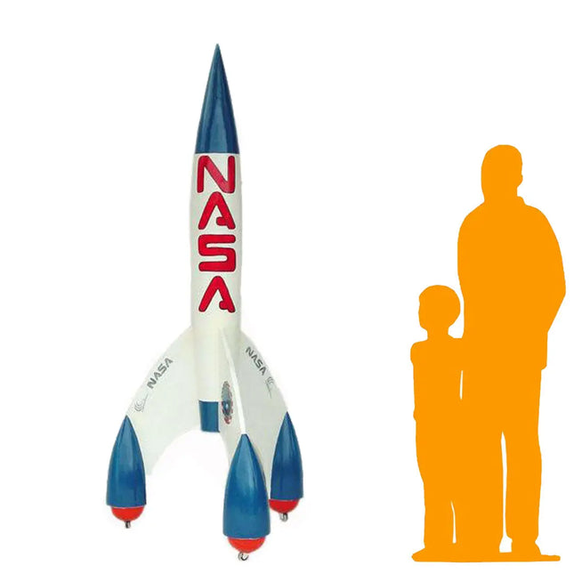 Large Space Rocket Statue LM Treasures - A