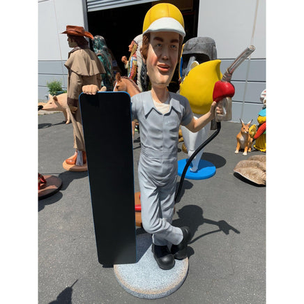 Gasoline Man Menu Life Size Statue - LM Treasures 