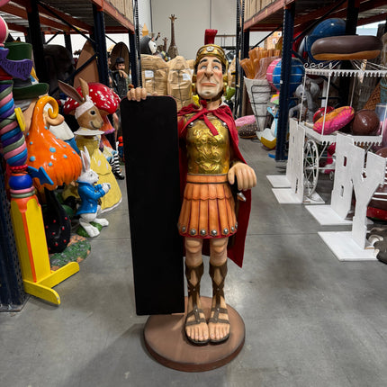Roman Knight With Menu Life Size Statue LM Treasures - A
