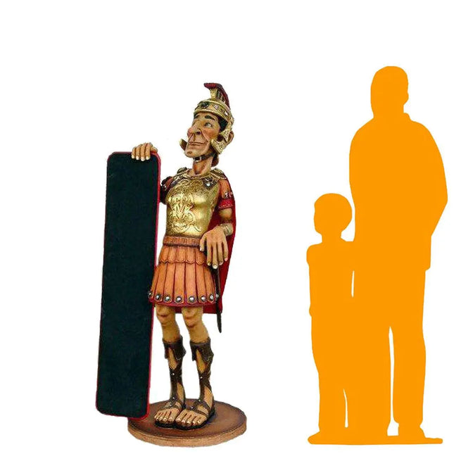 Roman Knight With Menu Life Size Statue LM Treasures - A