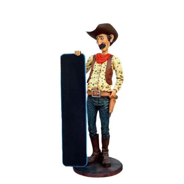 Cowboy With Menu Life Size Statue LM Treasures - A