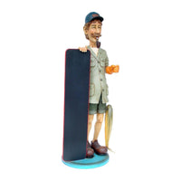 Fisherman Menu Life Size Statue - LM Treasures 