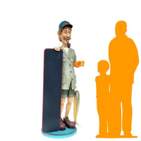 Fisherman Menu Life Size Statue - LM Treasures 