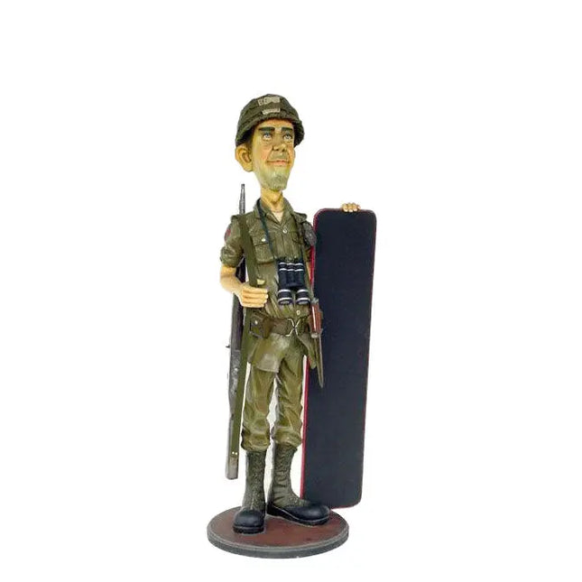 Soldier with Menu Board Life Size Statue LM Treasures - A