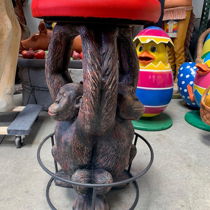 Monkey Barstool Over Sized Statue - LM Treasures 