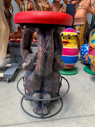 Monkey Barstool Over Sized Statue - LM Treasures 