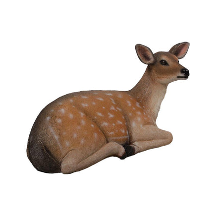 Laying Fawn Deer Life Size Statue - LM Treasures 