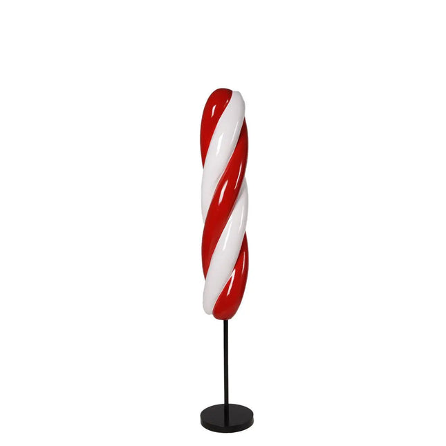 Twist Red and White Popsicle Candy Over Sized Statue LM Treasures - H