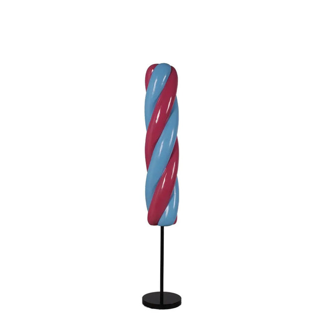 Twist Blue and Pink Popsicle Candy Over Sized Statue LM Treasures - H
