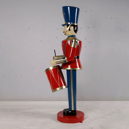 Red Toy Soldier Drummer Life Size Christmas Statue