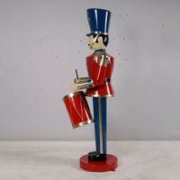 Red Toy Soldier Drummer Life Size Christmas Statue