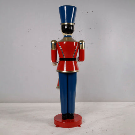 Red Toy Soldier Drummer Life Size Christmas Statue