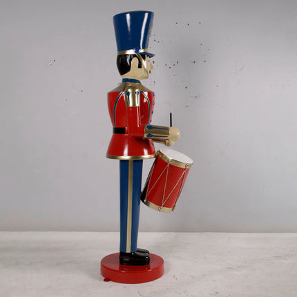 Red Toy Soldier Drummer Life Size Christmas Statue