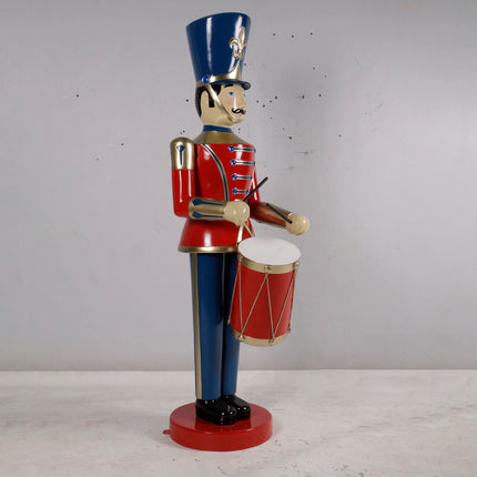 Red Toy Soldier Drummer Life Size Christmas Statue