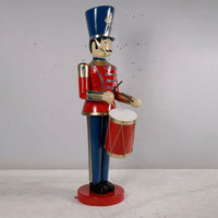 Red Toy Soldier Drummer Life Size Christmas Statue