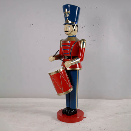 Red Toy Soldier Drummer Life Size Christmas Statue