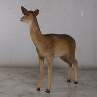 Doe Fallow Deer Life Size Statue - LM Treasures 
