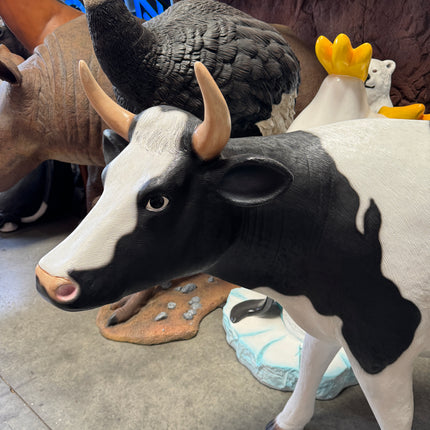 Holstein Cow Life Size Statue