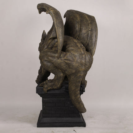 Gargoyle on Plinth Life Size Statue