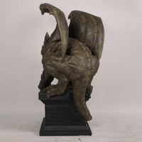 Gargoyle on Plinth Life Size Statue