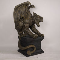 Gargoyle on Plinth Life Size Statue