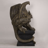 Gargoyle on Plinth Life Size Statue