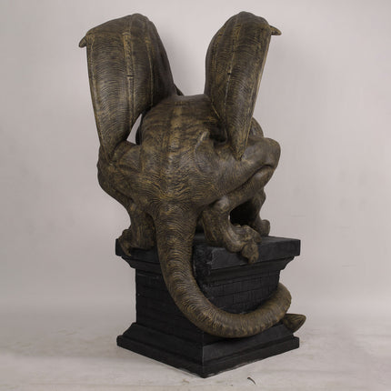 Gargoyle on Plinth Life Size Statue