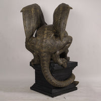 Gargoyle on Plinth Life Size Statue