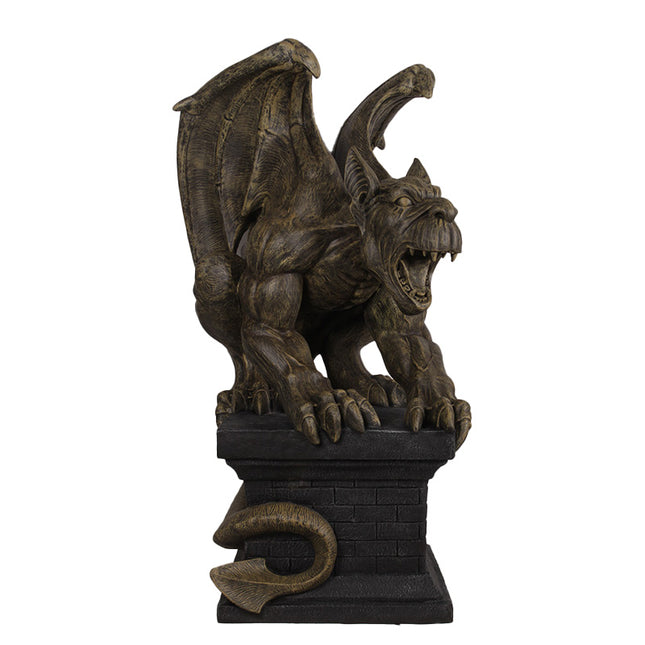Gargoyle on Plinth Life Size Statue