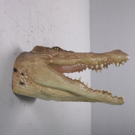 Crocodile Head Wall Decor Statue