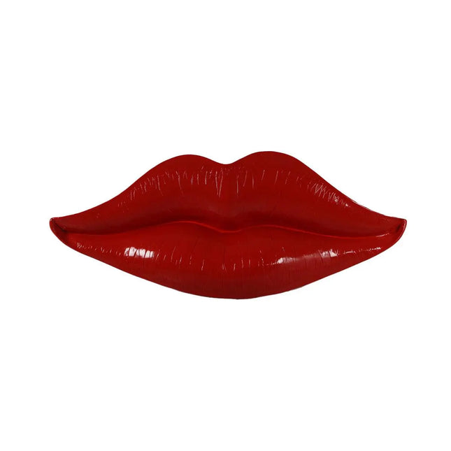 Lips Red Wall Decor Prop Resin Statue LM Treasures - H