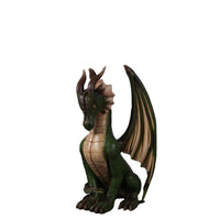 Sitting Small Green Dragon Statue - LM Treasures 