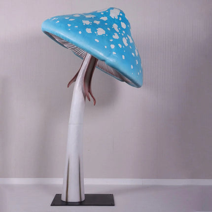 Blue Mushroom Parasol Over Sized Statue LM Treasures - H